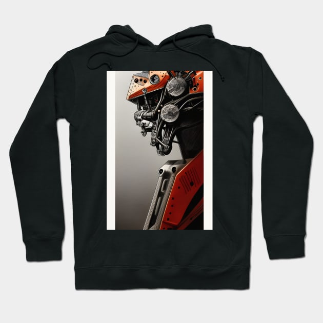 Moto chopper from the future №0024 Hoodie by Elba from Ukraine